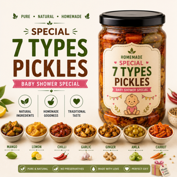 Spical 7 Types Pickels(Baby Shower Spical)